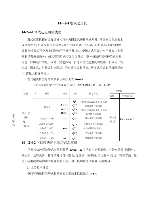 塔吊全套资料