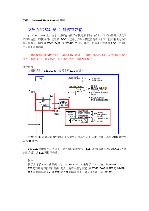 STM32F407-RCC配置