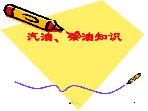 汽油、柴油基本知识  ppt课件