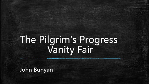 The Pilgrim's Progress(β vision)