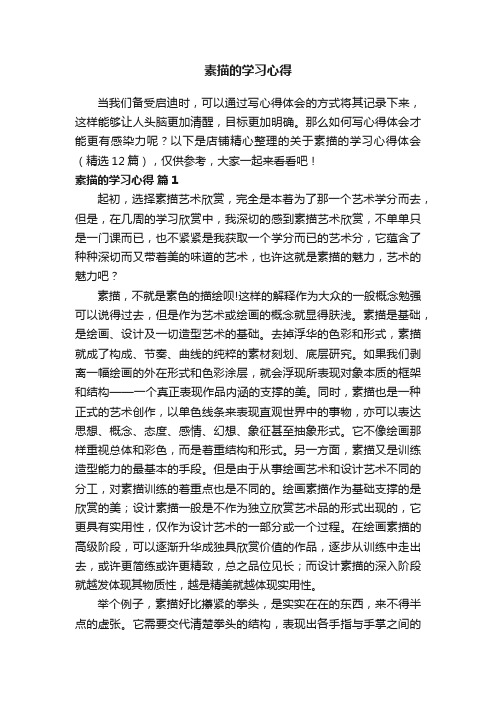 素描的学习心得