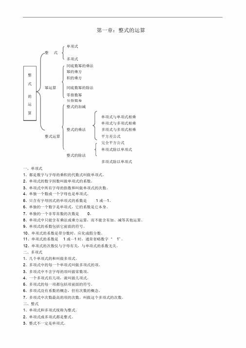 最新版北师大版七年级数学下册知识点脉络梳理(最全)-(10620)