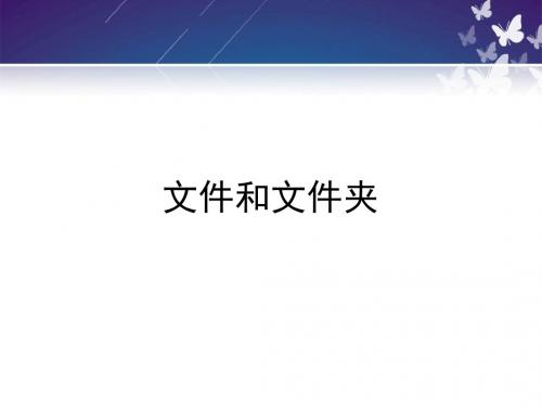 文件和文件夹