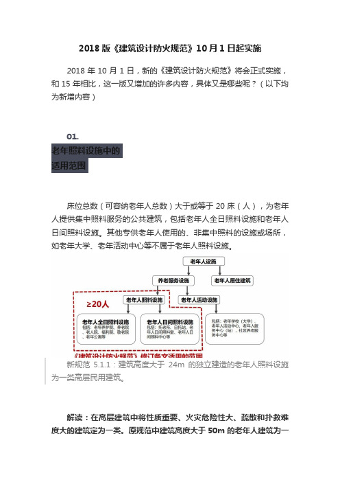 2018版《建筑设计防火规范》10月1日起实施