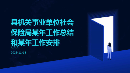 县机关事业单位社会保险局某年工作总结和某年工作安排