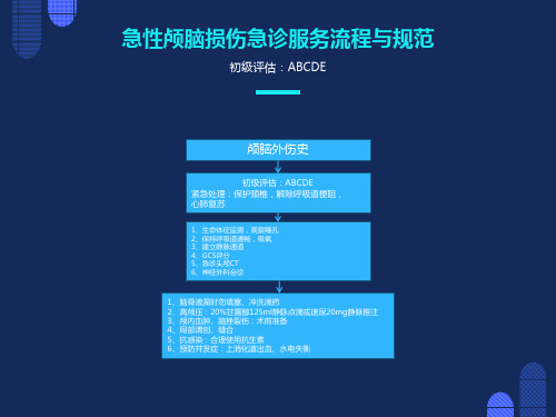 急性颅脑损伤急诊服务流程与规范
