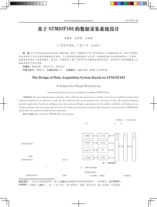 基于STM32F103的数据采集系统设计