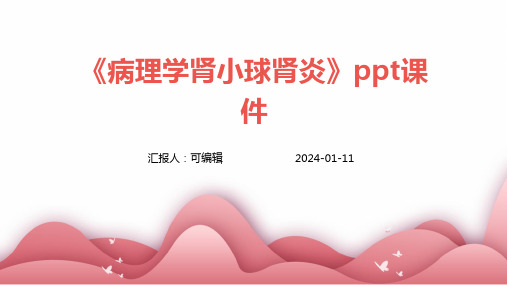 《病理学肾小球肾炎》PPT课件