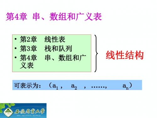 数据结构-串、数组和广义表课件