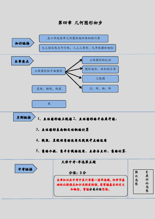 人教版几何图形初步全章总复习,配套例题精讲