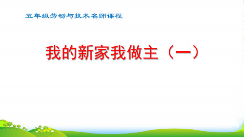 劳动_我的新家我做主(一)_课件