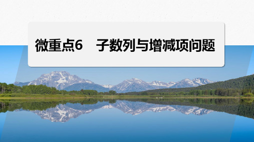 新高考数学二轮复习子数列与增减项问题培优课件