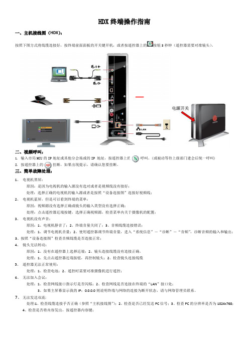 HDX7000终端操作指南.doc