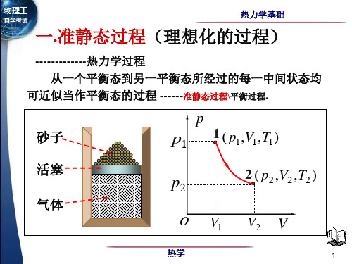 大学物理 4-1热力学第一定理等体等压等温绝热过程