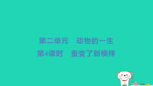 三年级科学下册第二单元动物的一生第4课时蚕变了新模样小册习题教科版