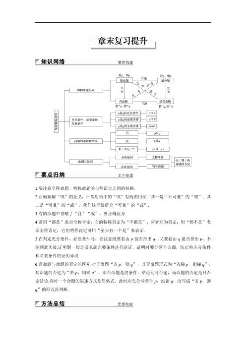 2018版高中数学北师大版选修2-1学案：第一章 常用逻辑