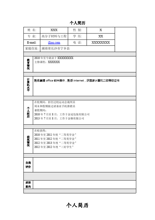 个人简历模板大全_直接下载使用(WORD版)[1]_2.pdf