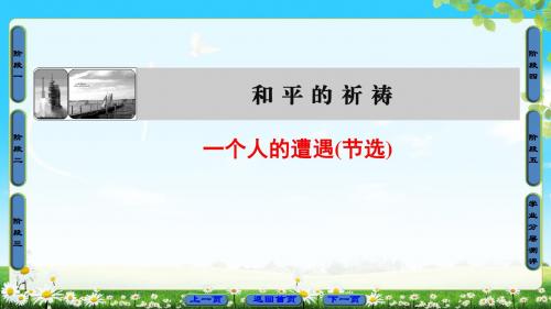 苏教版语文必修2课件：2 一个人的遭遇(节选)