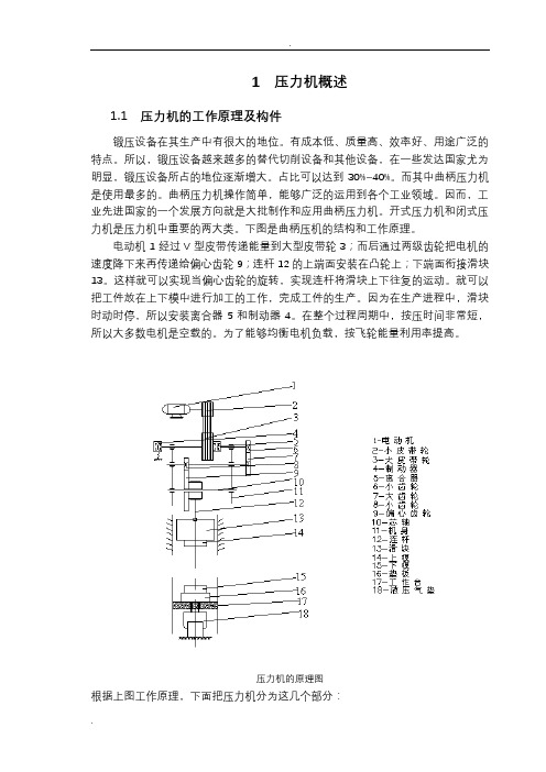 曲柄压力机的设计