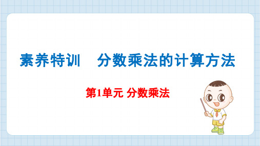 人教版六年级上册小学数学《分数乘法的计算方法》教学PPT课件