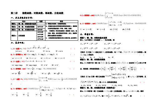 2019届二轮复习 集合、简易逻辑、函数与导数2 学案 (全国通用)