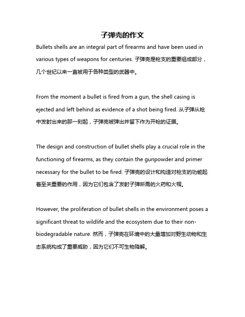 子弹壳的作文