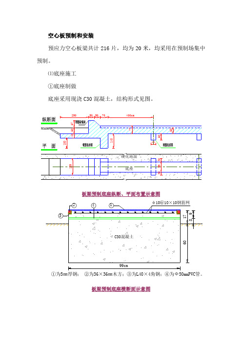 空心板预制和安装.