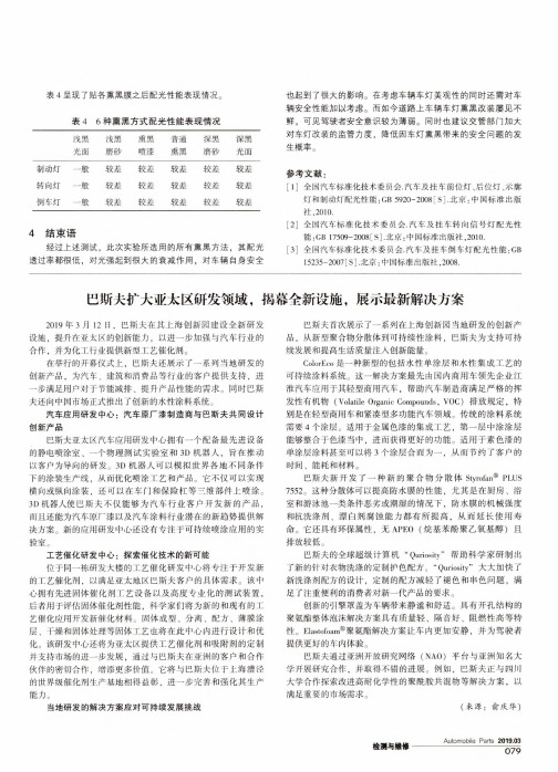 巴斯夫扩大亚太区研发领域,揭幕全新设施,展示最新解决方案