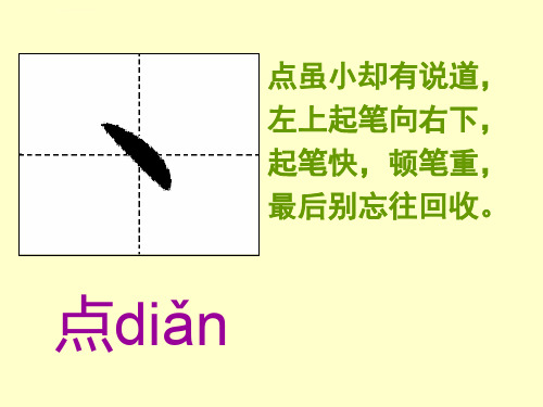 汉字笔画名称写法田字格-拼音-汉字笔划名称写法ppt课件