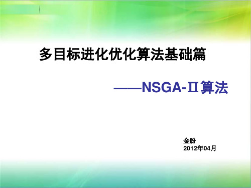 NSGA-Ⅱ算法大量测试函数实验结果展示