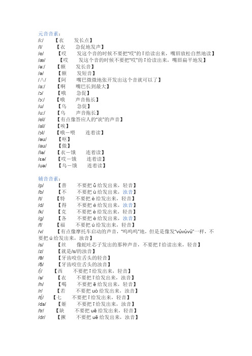 元音音素