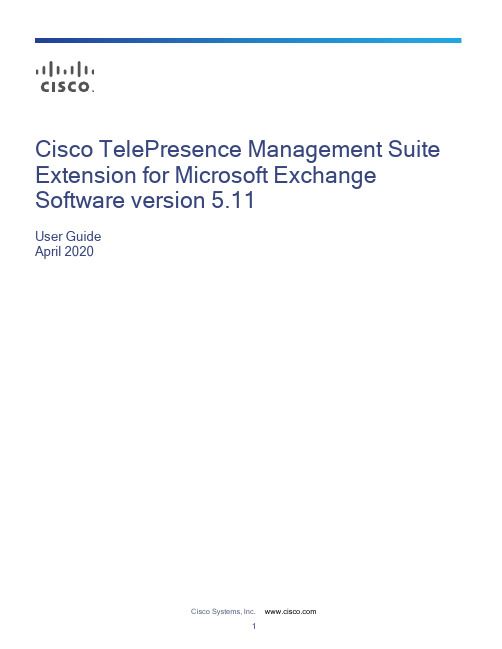思科 TelePresence 管理套件扩展适用于 Microsoft Exchange 软件版本 