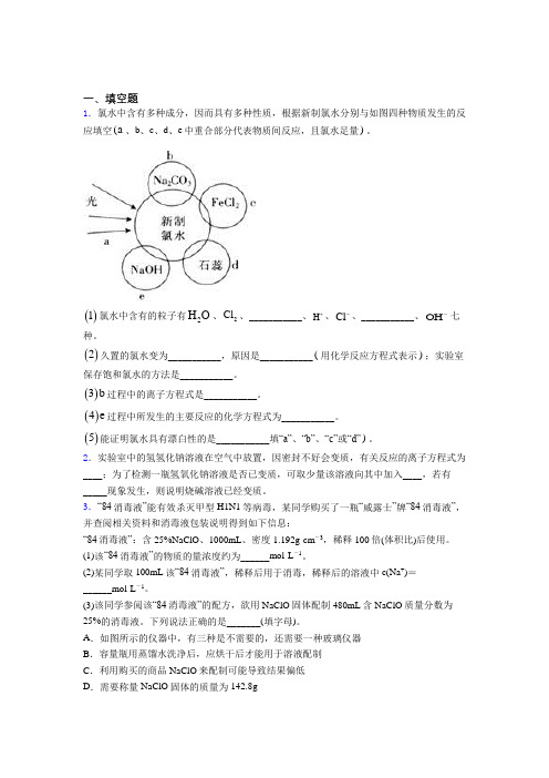 成都盐道街中学实验学校高中化学必修一第二章《海水中的重要元素—钠和氯》经典练习题