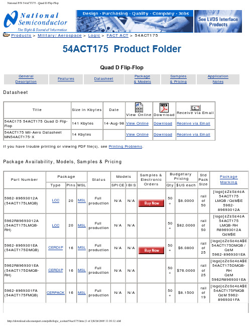 RM54ACT175VFA中文资料