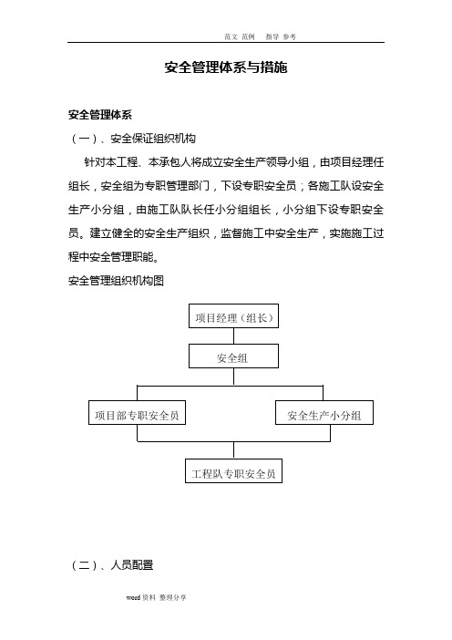 安全管理体系和措施方案