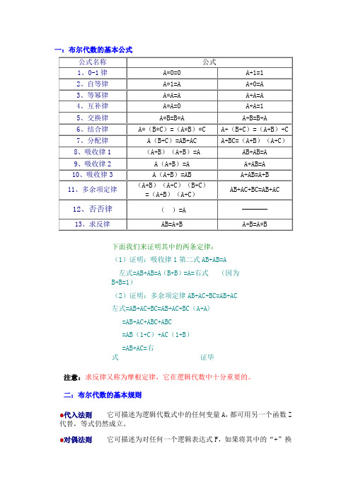 第三章 逻辑函数化简