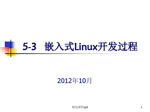 电子科技大学嵌入式软件工程ppt课件