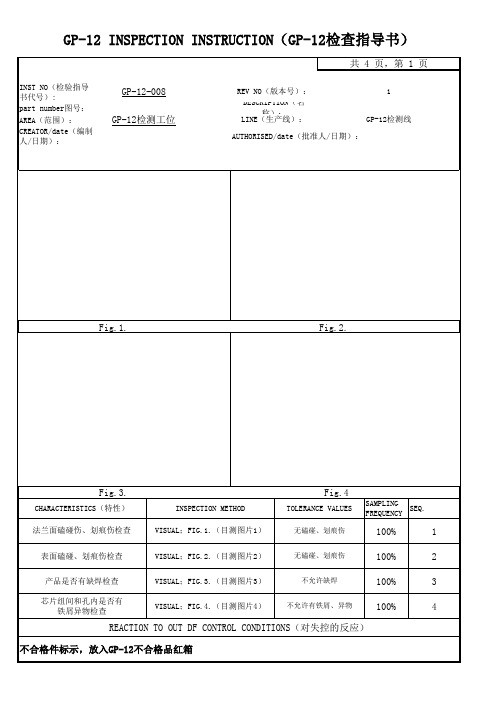 GP-12检验外观检查指导书