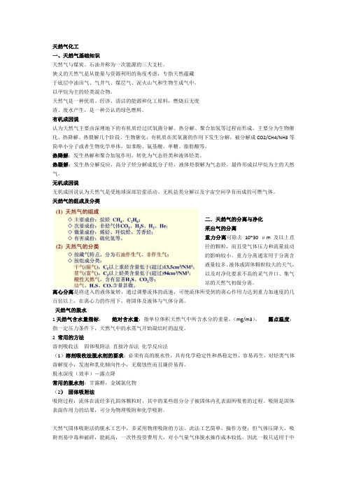 能源化工知识点--天然气生物柴油燃料电池