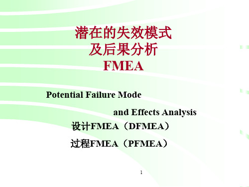 FMEA潜在的失效模式及后果分析