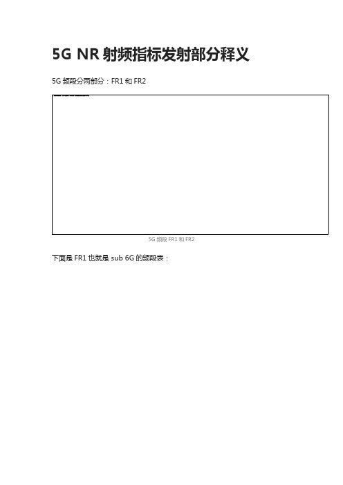 5G NR射频测试TX指标发射部分图文释义(3GPP文档)