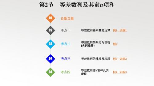 2020版高中理科数学总复习课件     等差数列及其前n项和