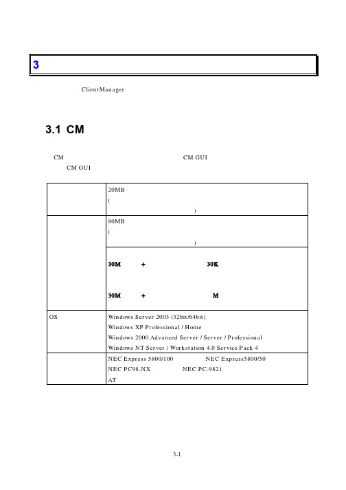 NEC ClientManager 3.4 用户指南说明书