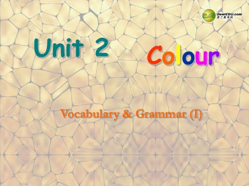 江苏省昆山市锦溪中学九年级英语上册 Unit 2 Colour Grammar课件 牛津版