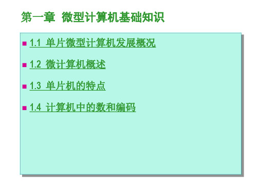 单片机课件第一章__微型计算机基础知识