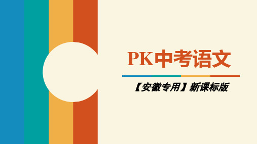 2018中考语文(安徽)复习课件：第一部分 语文积累与综合运用 专题二  语言实际运用 (共33张PPT)