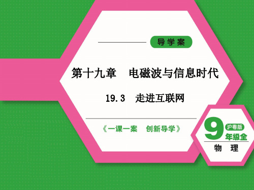 2024-2025学年初中物理九年级(沪粤版)课件19.3 走进互联网