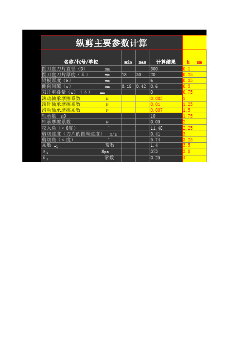 开卷机、收卷机计算公式