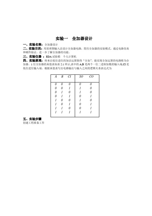 EDA全加器