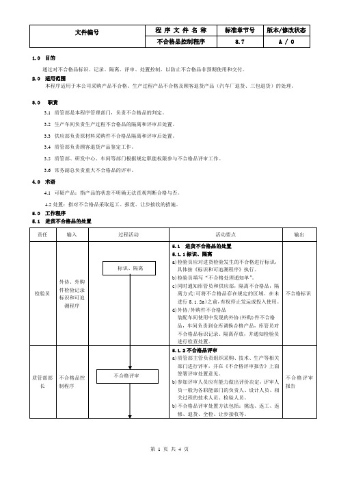 19.IATF16949不合格品控制程序